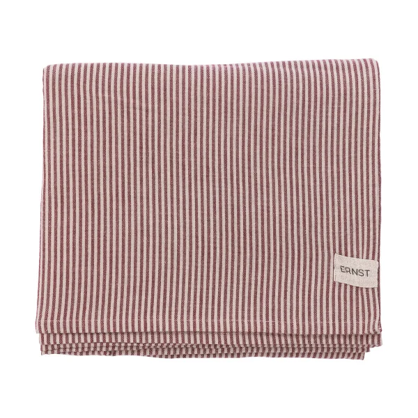 ERNST Ernst Tischdecke schmale Streifen 145x300 cm Rot-beige