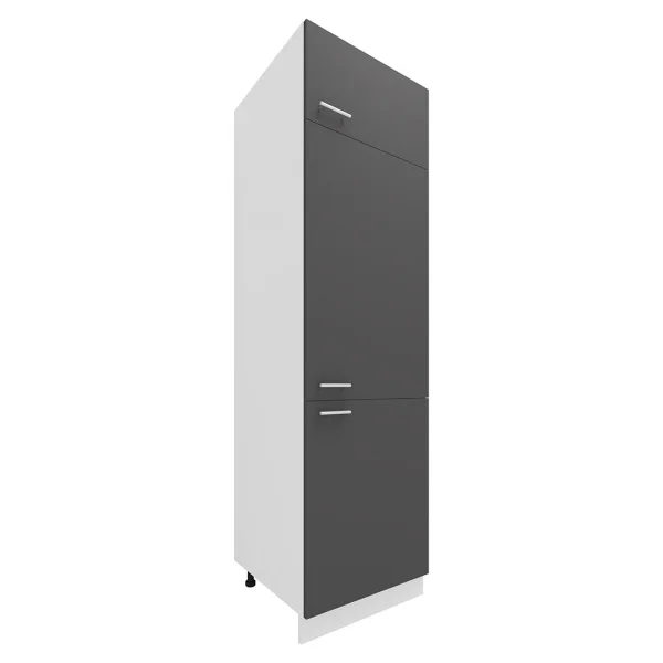 Esilo Küchenhochschrank 60 cm weiß, grau.