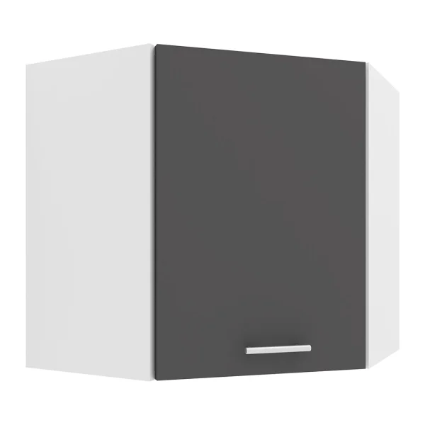 Esilo Küchenoberschrank , Eckschrank weiß, grau.