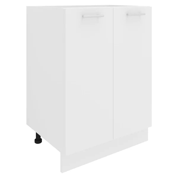 Esilo Küchenunterschrank 60 cm 2 Türen weiß.