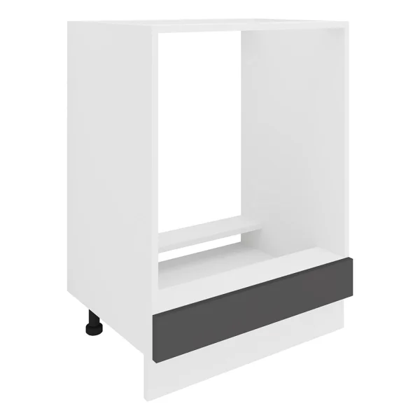 Esilo Küchenunterschrank 60 cm für Ofen weiß, grau.