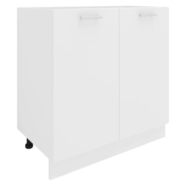 Esilo Küchenunterschrank 80 cm 2 Türen weiß.