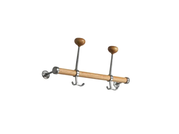 Essem Design Gustav Hut-Hakenleiste 40 cm 2 Haken Eiche-schwarz