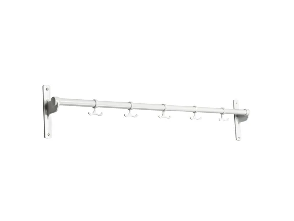 Essem Design Nostalgie Hakenleiste 100 cm Weiß-aluminium