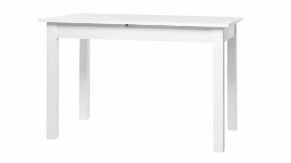 Esstisch 120 - 160 cm ausziehbar weiß - COBURG