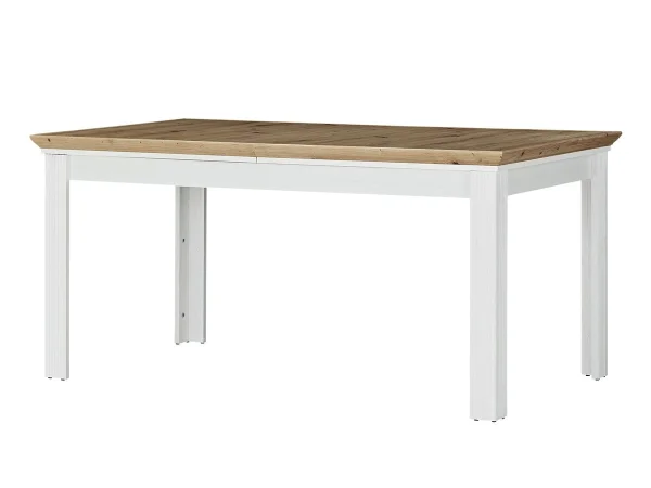 Esstisch ausziehbar Pinie weiß - Artisan Eiche - JASMIN
