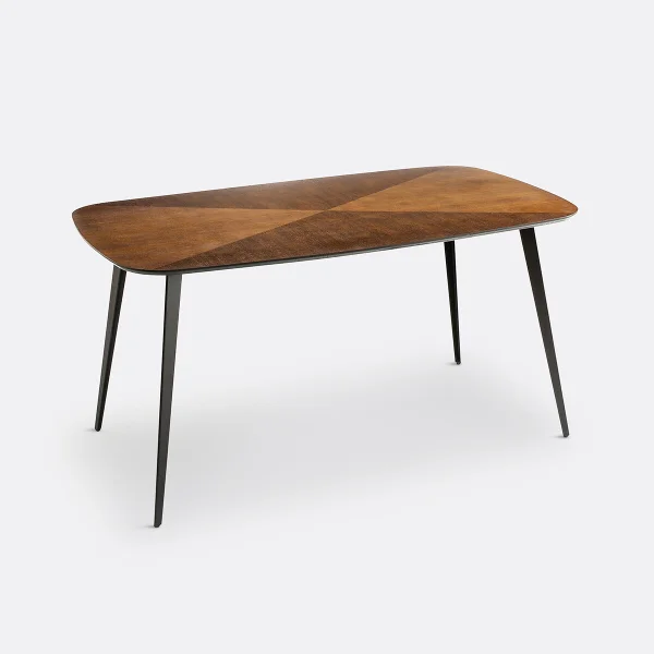 Esstisch Watford Für 6 Pers., Vintage-stil Mit Intarsienmuster