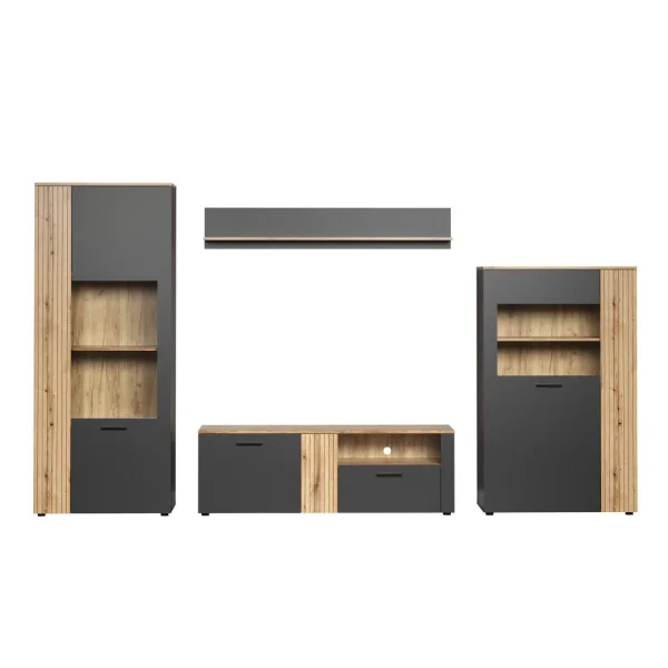 Esteban Regal System Eiche dekor, grau.