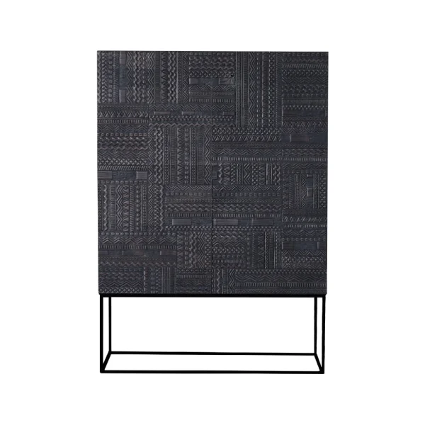 Ethnicraft Ancestors Tabwa Schrank Teak 3-türig-2 Schubladen126x180