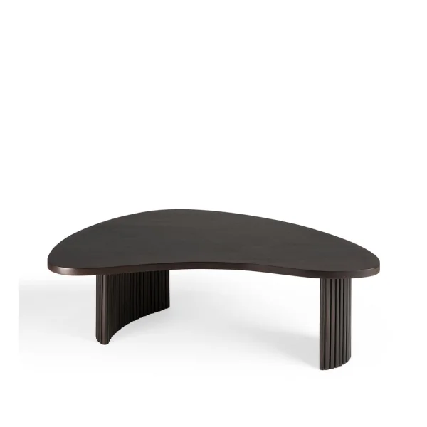 Ethnicraft Boomerang Couchtisch Mahagony dark brown 85x77 cm