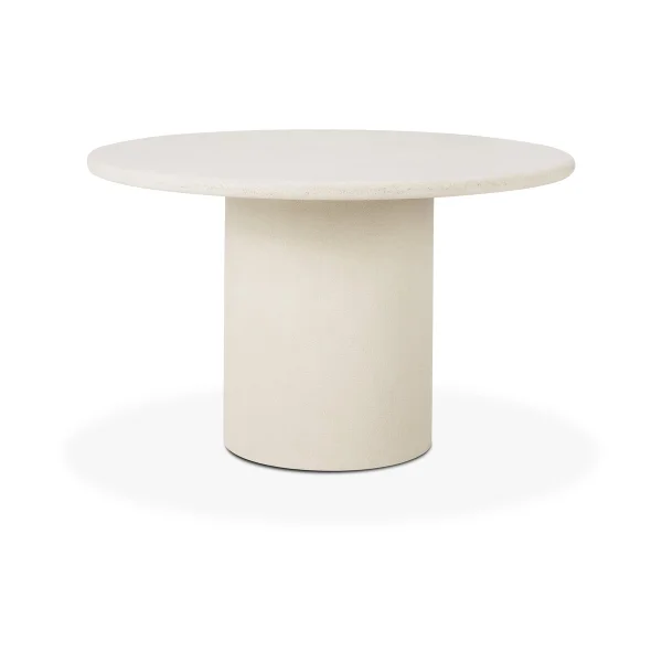 Ethnicraft Elements Esstisch Off White, Ø125 cm