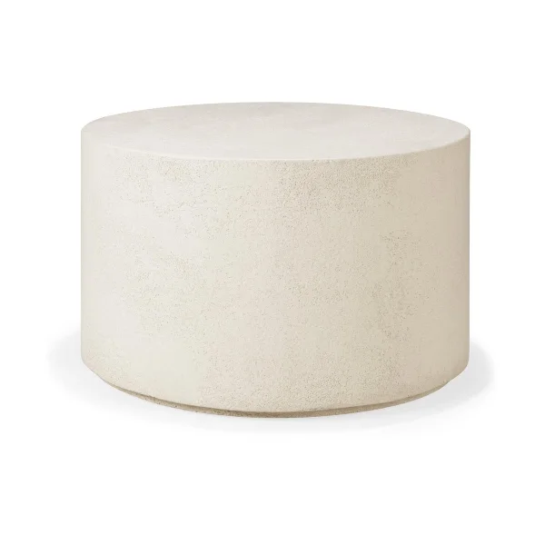 Ethnicraft Elements Sofatisch Off white, Ø60 cm
