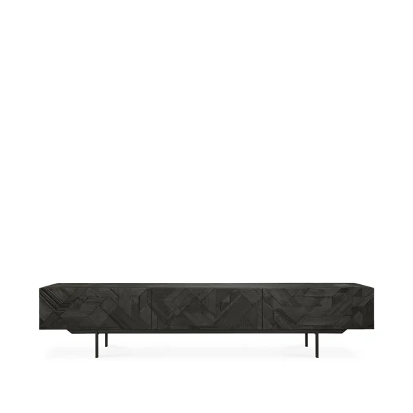 Ethnicraft Graphic Fernsehbank Schwarz 242 cm