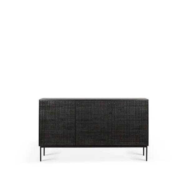 Ethnicraft Grooves Siteboard Black 3 Türen