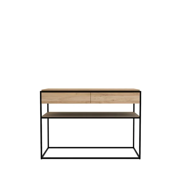 Ethnicraft Monolit Konsolentisch 122x40 cm Oak-Schwarz