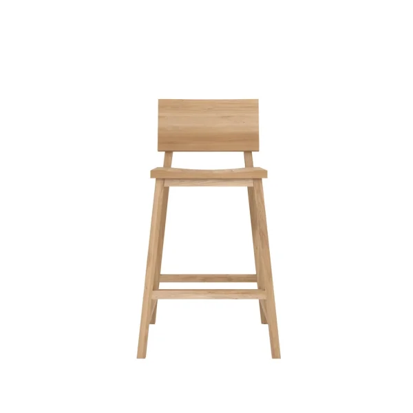 Ethnicraft N3 Barhocker Oak wax oil 49x50 cm