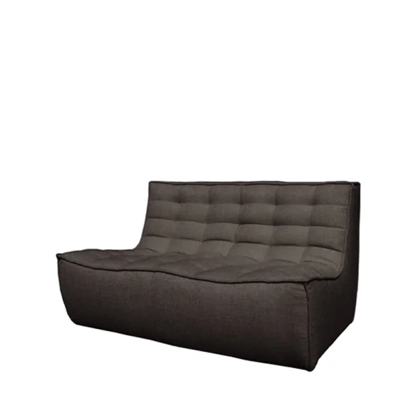 Ethnicraft N701 Sofa 2-Sitz Der Stoff dark grey