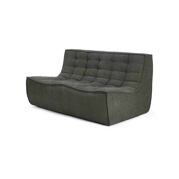 Ethnicraft N701 Sofa 2-Sitz Moss Eco fabric