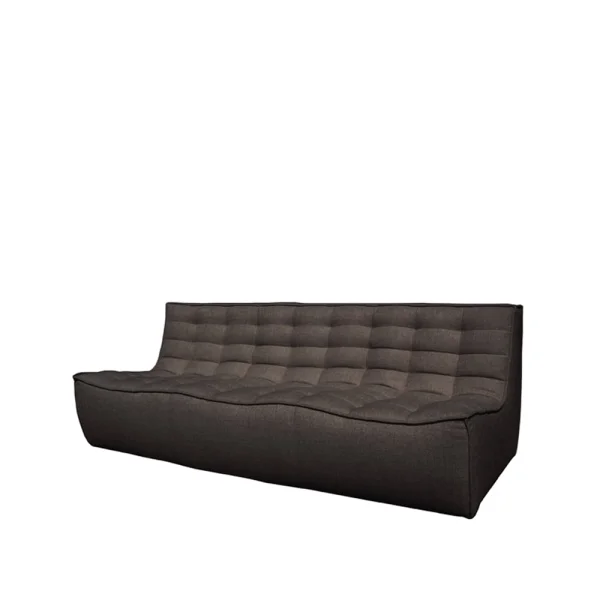 Ethnicraft N701 Sofa 2-Sitz Stoff dark grey