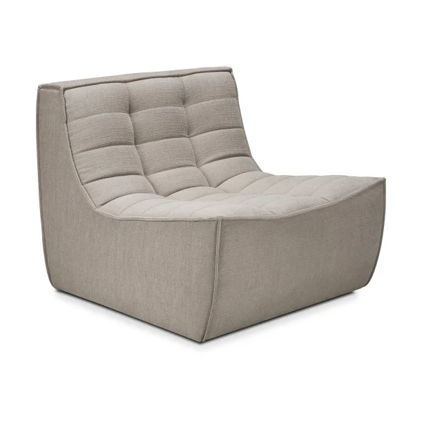 Ethnicraft N701 Sofa Stoff Ecru beige