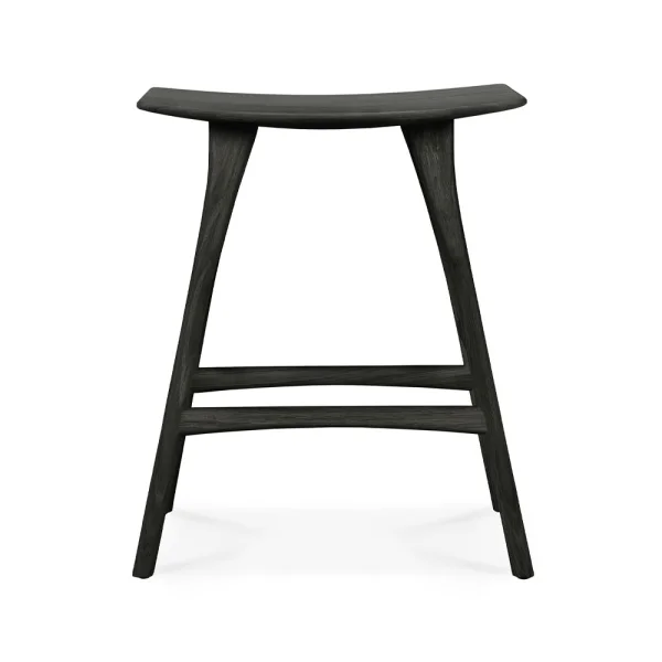 Ethnicraft Osso Counter hohe Hocker 67 cm Eiche Schwarz