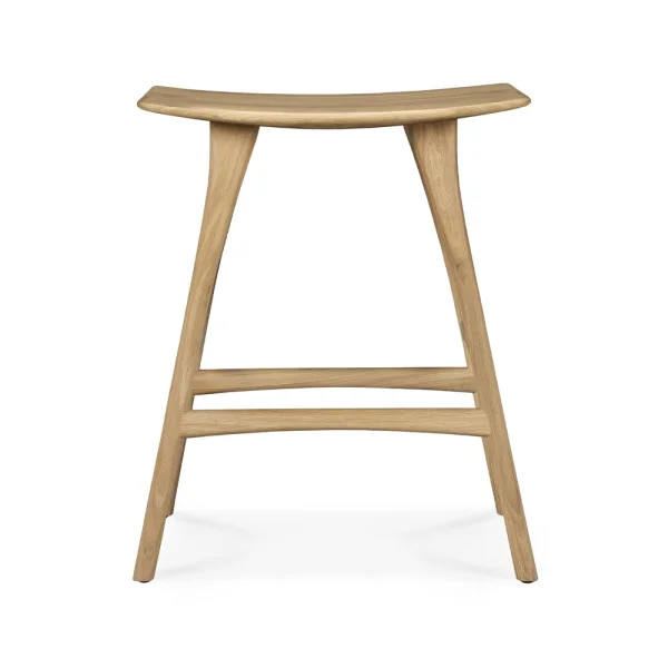 Ethnicraft Osso Counter hohe Hocker 67 cm Hartholz geölte Eiche