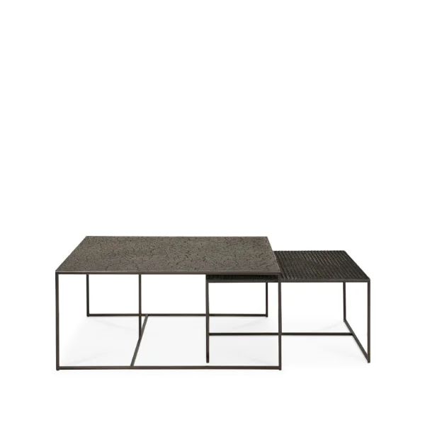 Ethnicraft Pentagon Couchtisch 2er Set Whisky