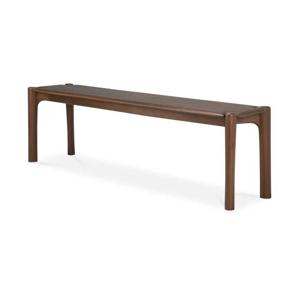 Ethnicraft PI Bänk 166x35 cm Lackiertes Teak Brown