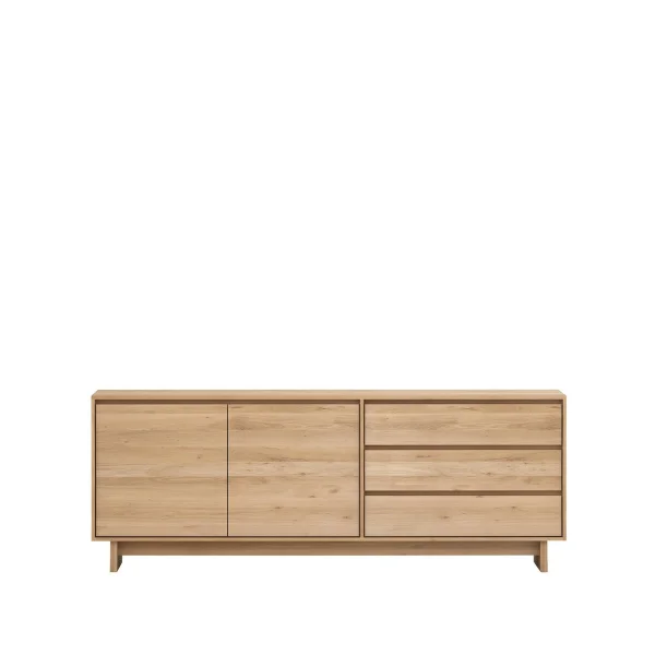 Ethnicraft Wave Sideboard Gewachste Eiche 2-türig 3 Schubladen