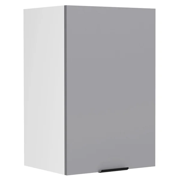 Fasola Küchenoberschrank 40 cm 1 Tür anthrazit grau, weiß.