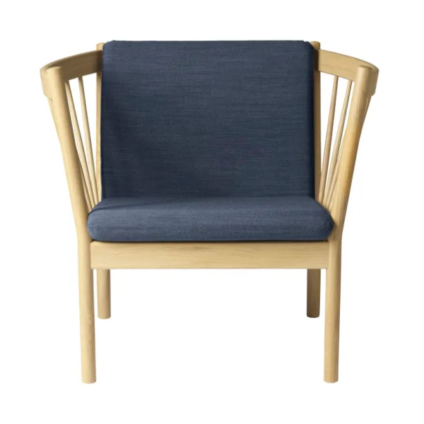 FDB Møbler J146 Sessel Oak nature lacquered-dark blue