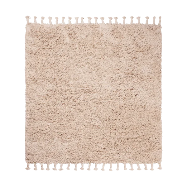 Ferm Living Amass long pile Teppich 140 x 140cm Off-white