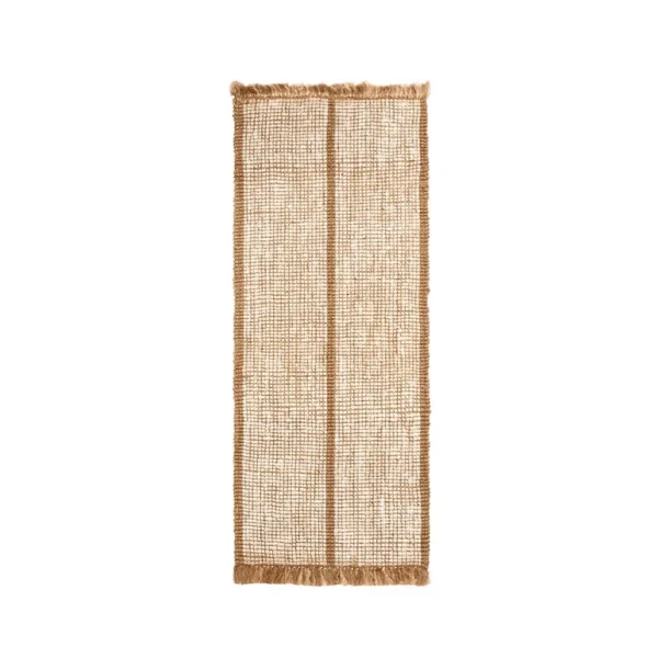 ferm LIVING - Athens Stripes Teppich 80 x 200 cm natur/creme