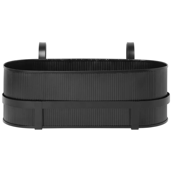 Ferm Living Bau Balkon Blumenkasten Black