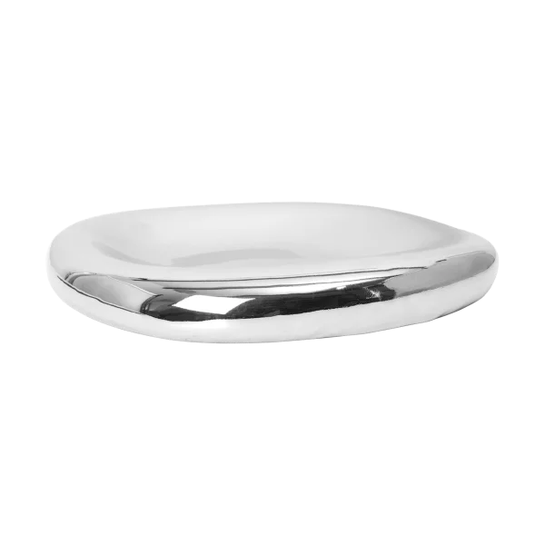 Ferm Living Bellure Centrepiece Dekorationsschale Ø35 cm Silver