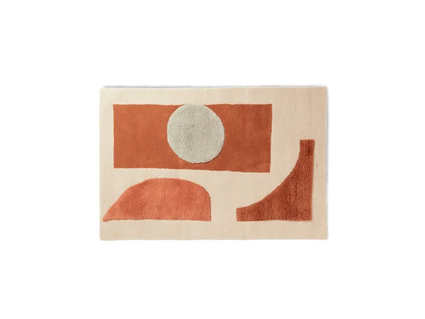 Ferm Living - Bloco Tufted Teppich Large Blush/Off-White