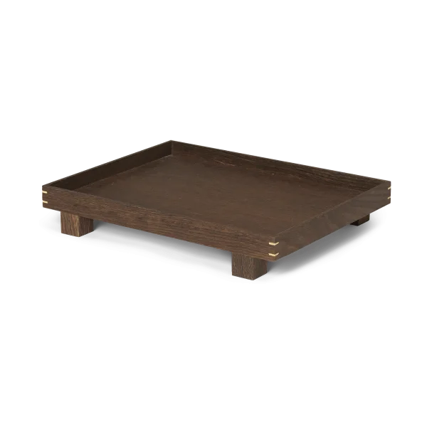 Ferm Living Bon Holztablett small Smoked oak