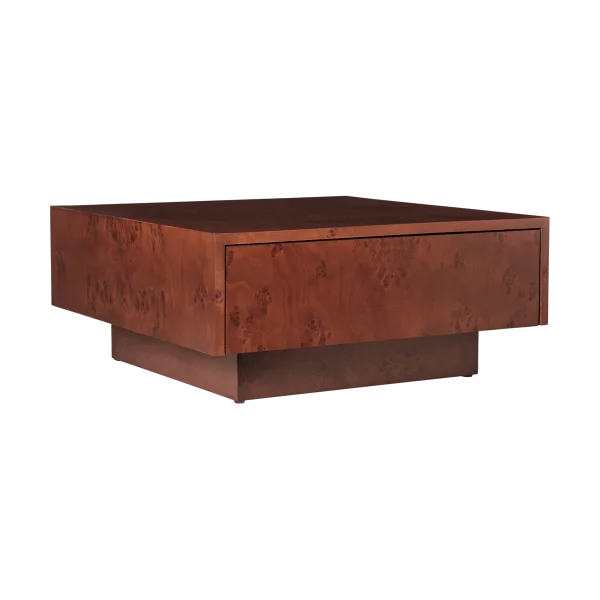 Ferm Living Burl storage Beistelltisch 70x70 cm Dark stained burl
