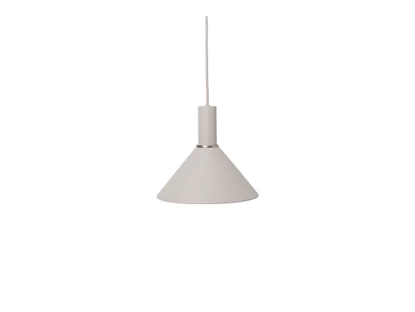 Ferm Living - Collect Pendelleuchte Cone Low Light Grey