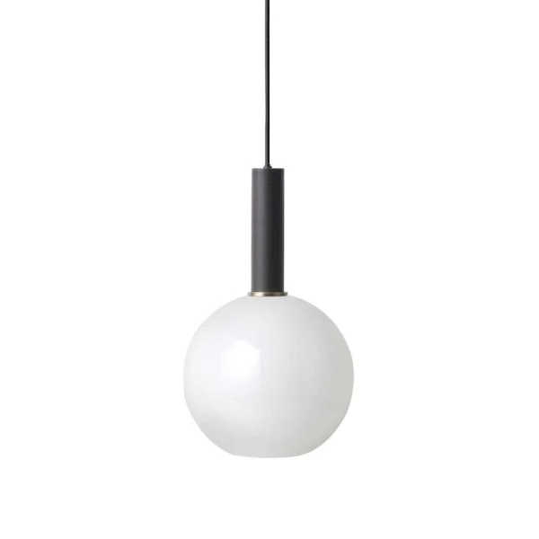 Ferm Living - Collect Pendelleuchte Opal Sphere High Black