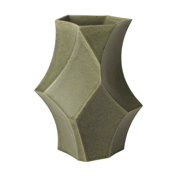 Ferm Living Cueva Vase 26 cm Dark sage