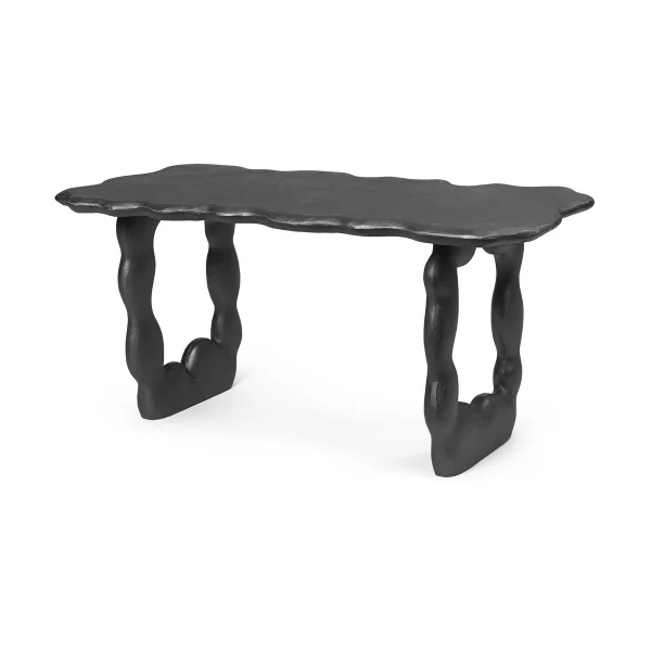 Ferm Living Dal Piece Beistelltisch 100x50x47 cm Black Aluminium