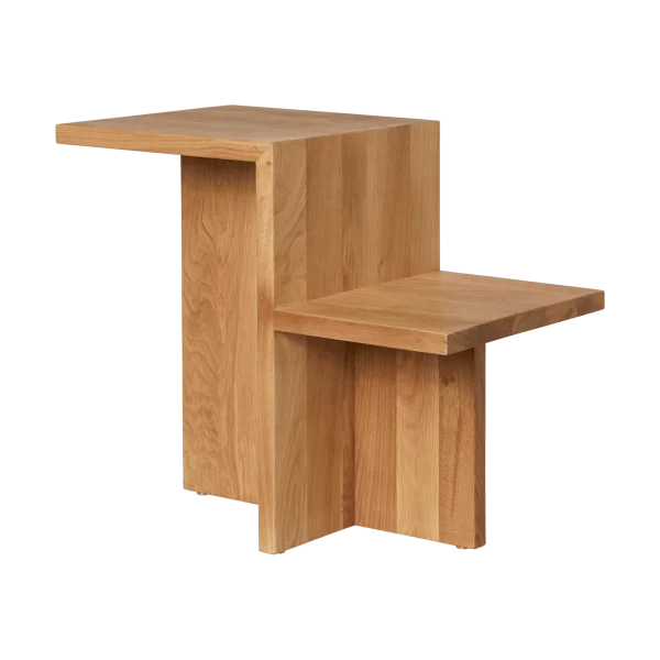Ferm Living Distinct Beistelltisch Kalkstein 59,5x35x50 cm Natural oak