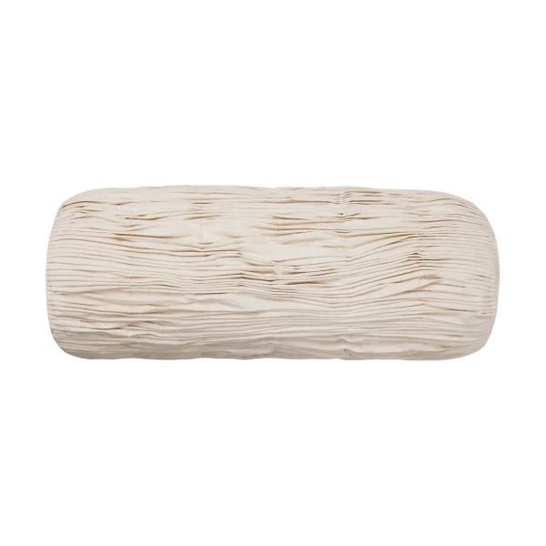 Ferm Living Falda Smocked Bolster Zylinderkissen Undyed