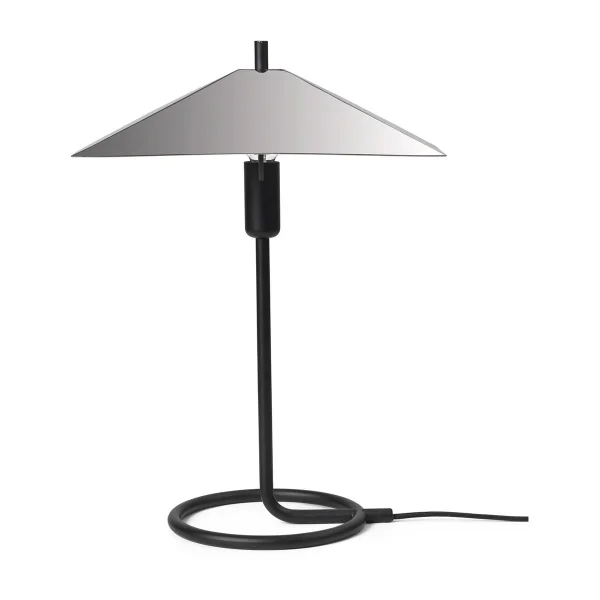 ferm LIVING Filo square Tischleuchte Black-mirror polished