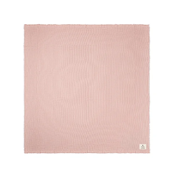 ferm LIVING - Fino Tagesdecke Terracotta/Off-White