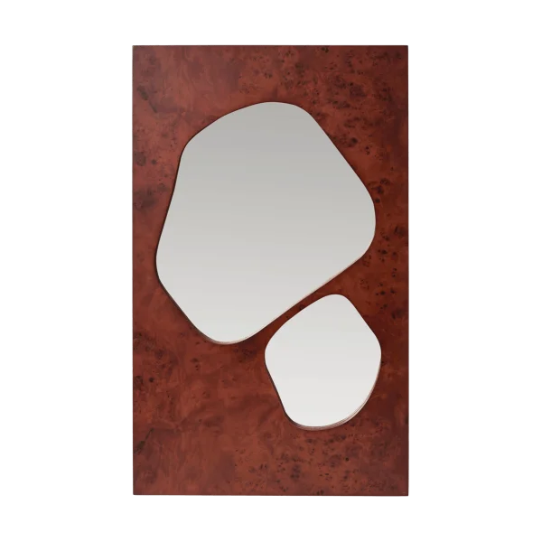 Ferm Living Folia Spiegel Dark stained burl, 82 cm