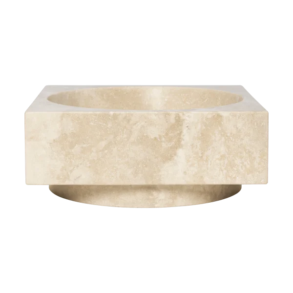Ferm Living Hew Dekorationsschale hoch Travertine