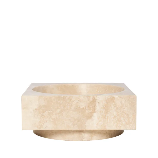 ferm LIVING - Hew High Centrepiece Gericht Travertine