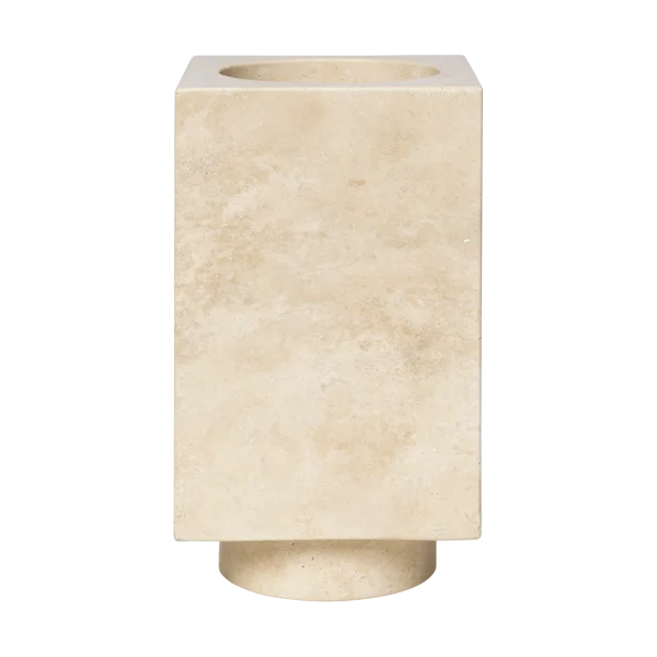 Ferm Living Hew Vase 21 cm Travertine